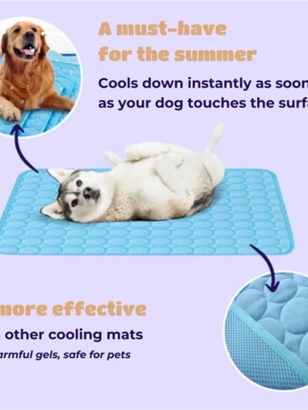Pelsbarn Cooling Mat - Large in Beige New in Package - Picture 5 of 6